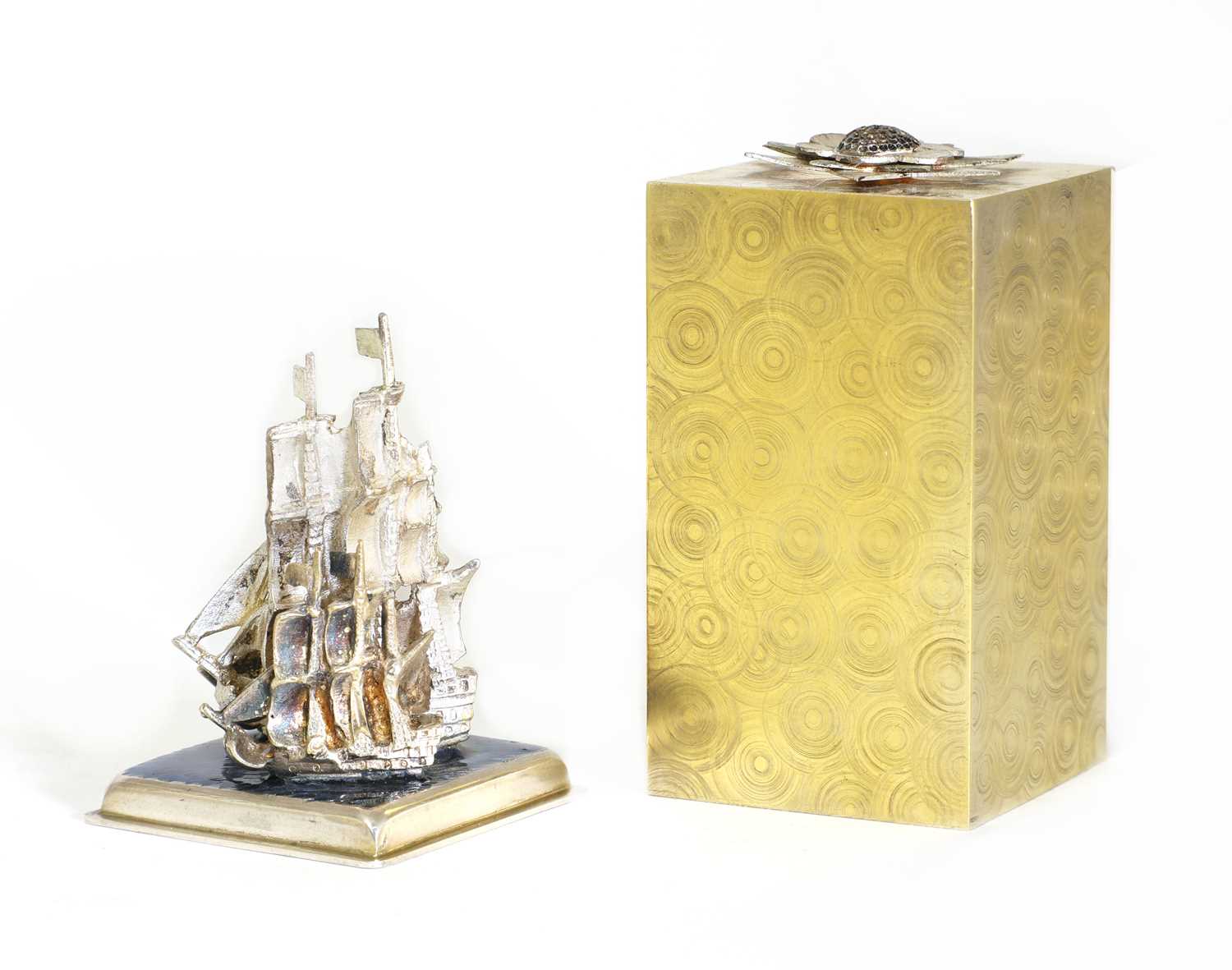 A novelty silver-gilt and enamel 'Surprise' box, - Image 2 of 4