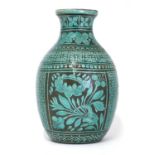 A Bombay School of Art pottery vase of Doulton interest,