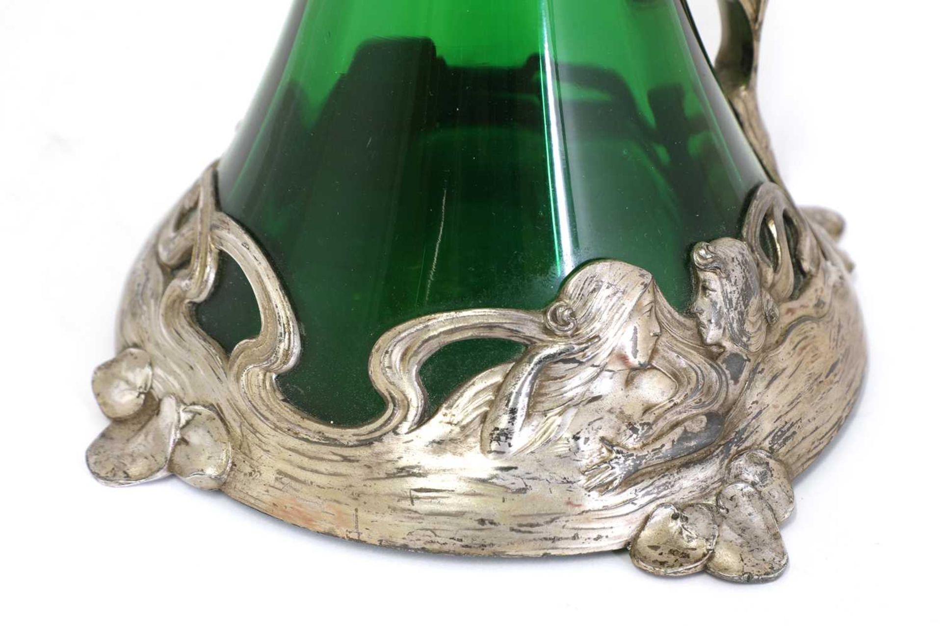 An Art Nouveau WMF claret jug and stopper, - Bild 5 aus 7