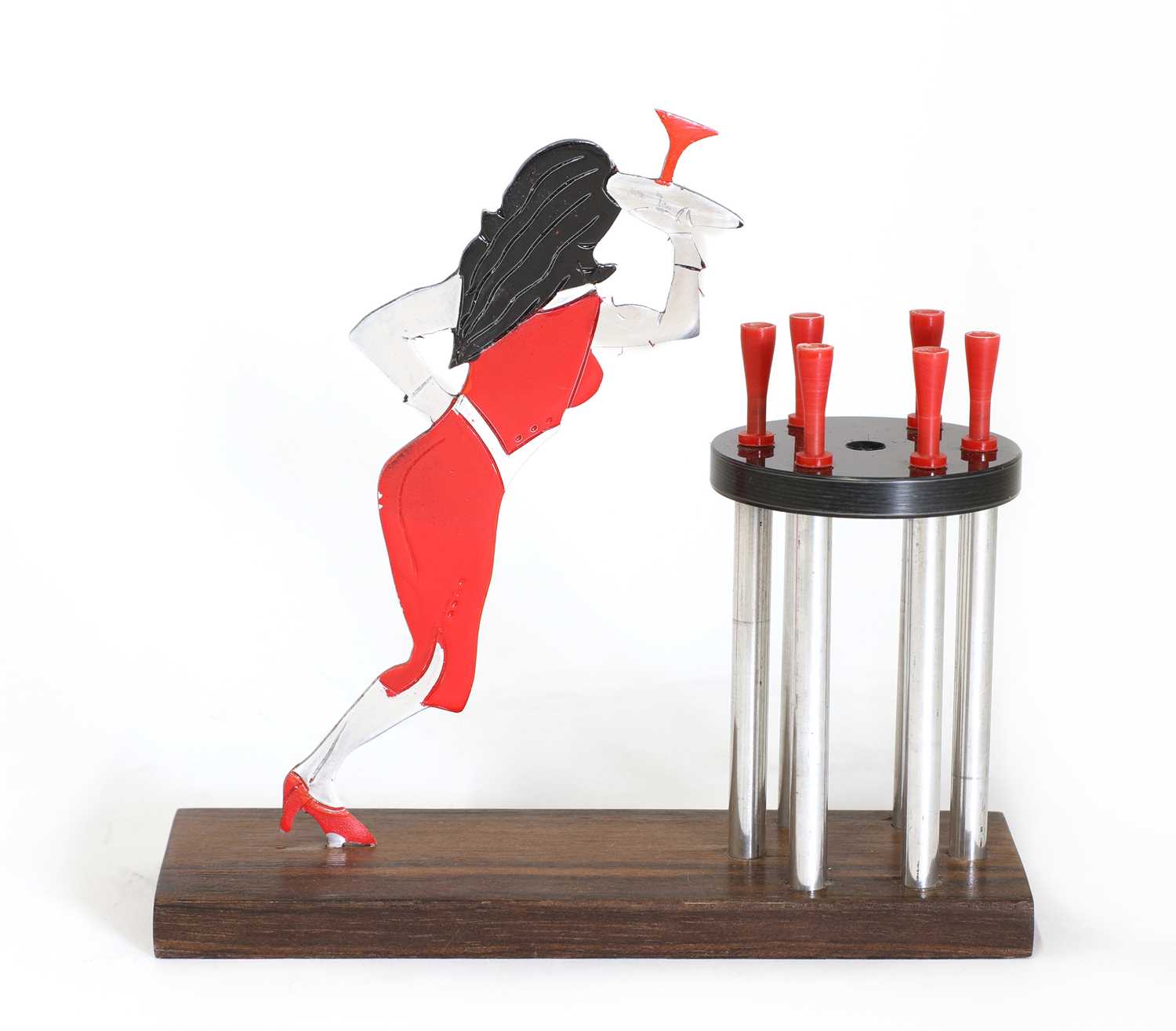 A French 'barmaid' cocktail set, - Image 2 of 2