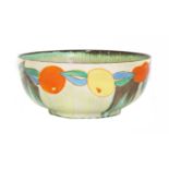 A Clarice Cliff 'Delecia Citrus' bowl,