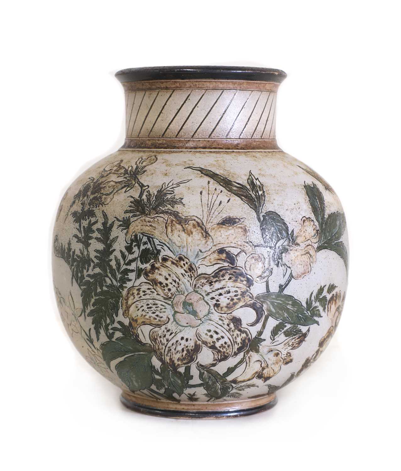 A Martin Brothers' stoneware vase,