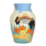A Clarice Cliff 'Tralee' Isis vase,