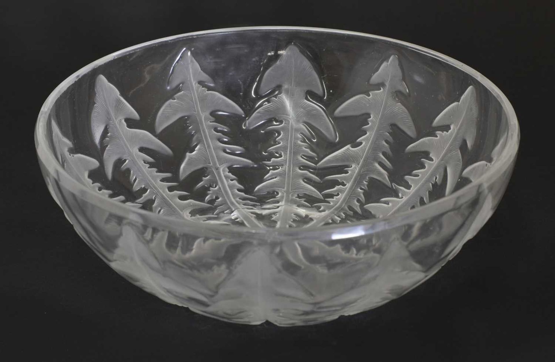 A Lalique 'Pissenlit' glass bowl,