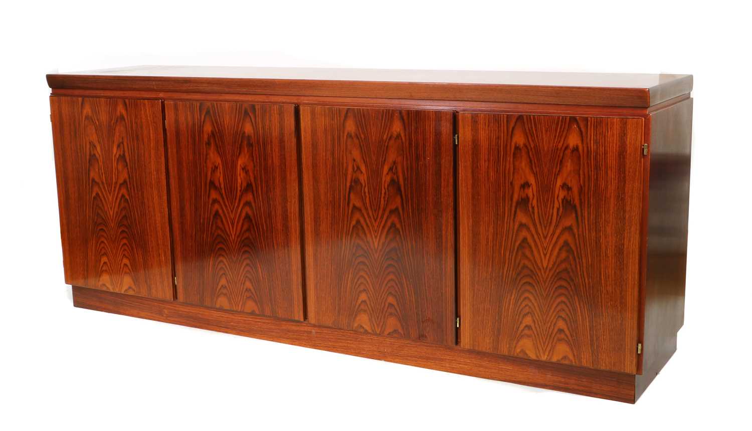 A Danish rosewood sideboard,