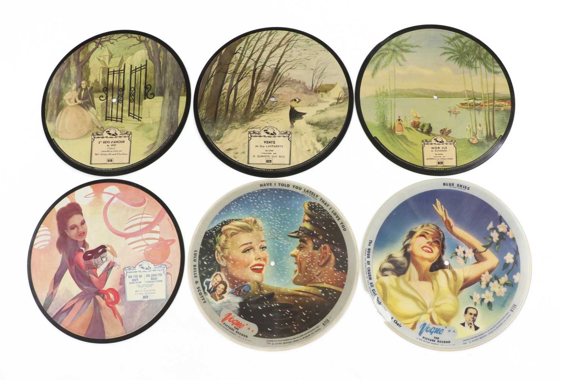 A group of sixteen early picture disc records, - Image 3 of 6