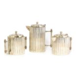 An Art Deco silver-plated coffee set,
