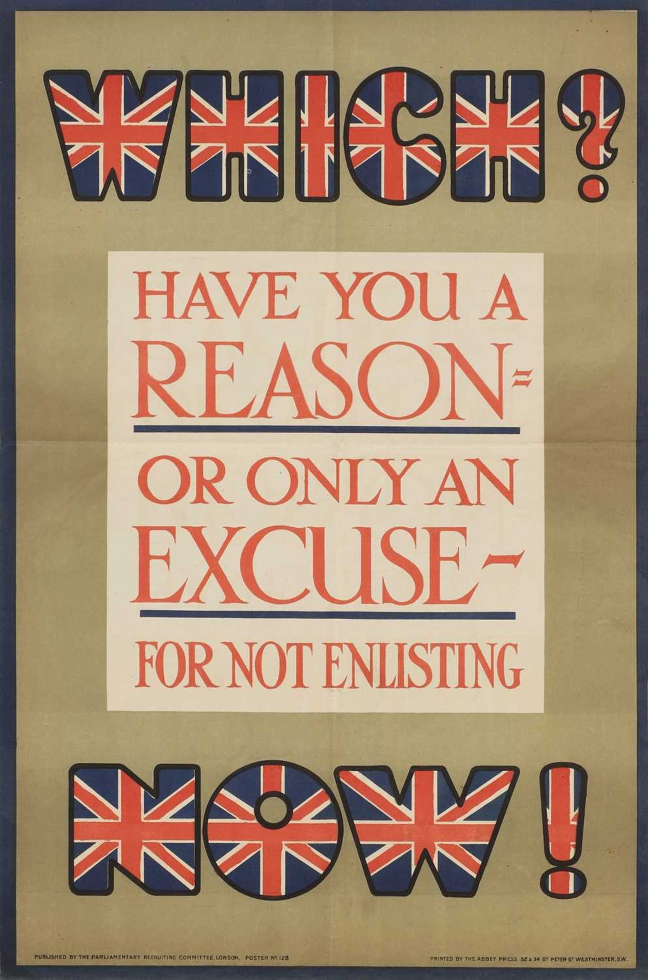 A World War I propaganda poster,