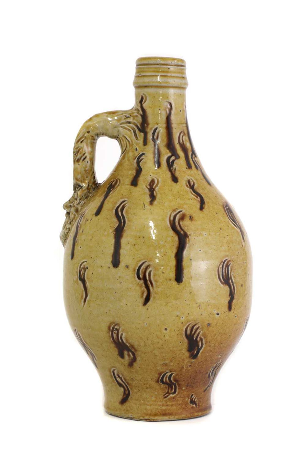 An R W Martin stoneware 'bellarmine' bottle,