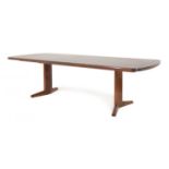 A Gordon Russell 'Marwood' rosewood extending dining table,