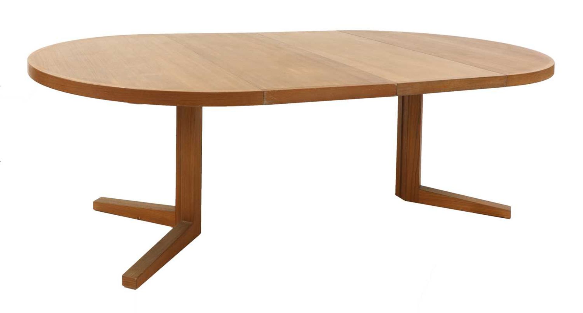 A Danish teak circular dining table,
