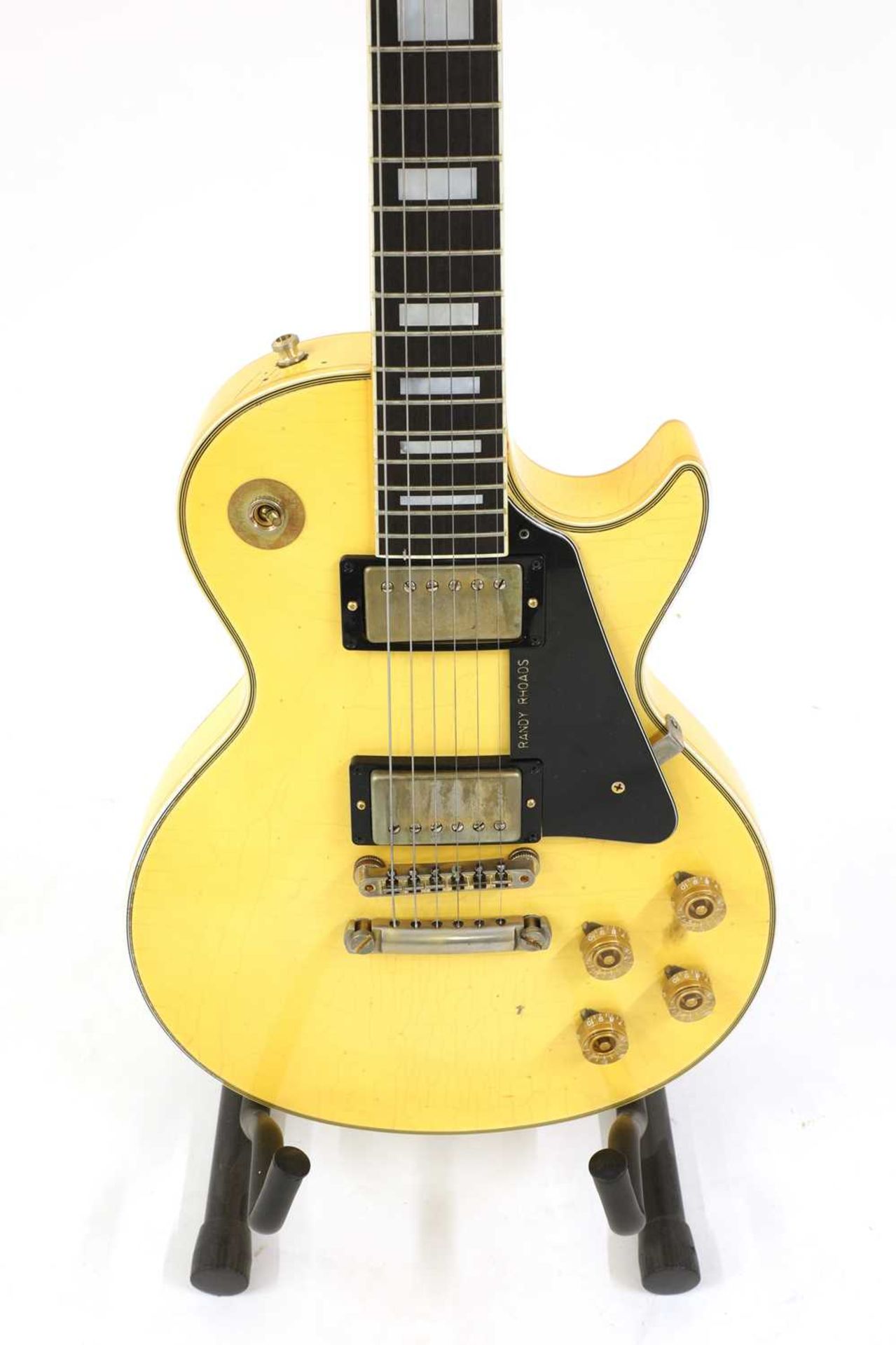 A 2010 Gibson Custom Shop Randy Rhodes '74 Les Paul Custom electric guitar, - Image 3 of 7