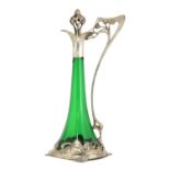 An Art Nouveau WMF claret jug and stopper,