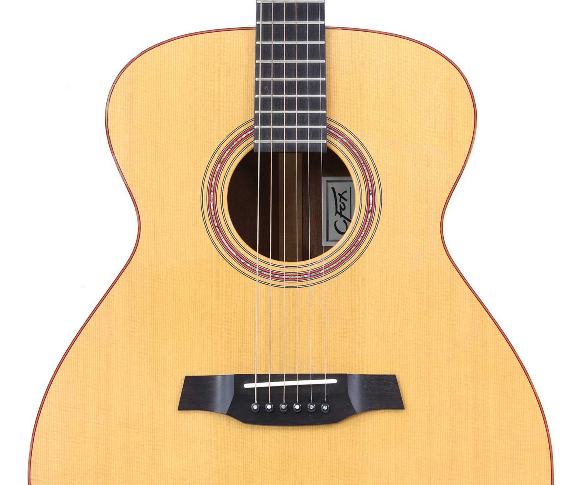 A Charles Fox C Fox S J Napa acoustic guitar, - Image 3 of 9