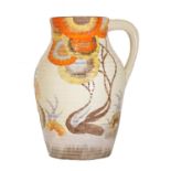 A Clarice Cliff 'Rhodanthe' Lotus jug,