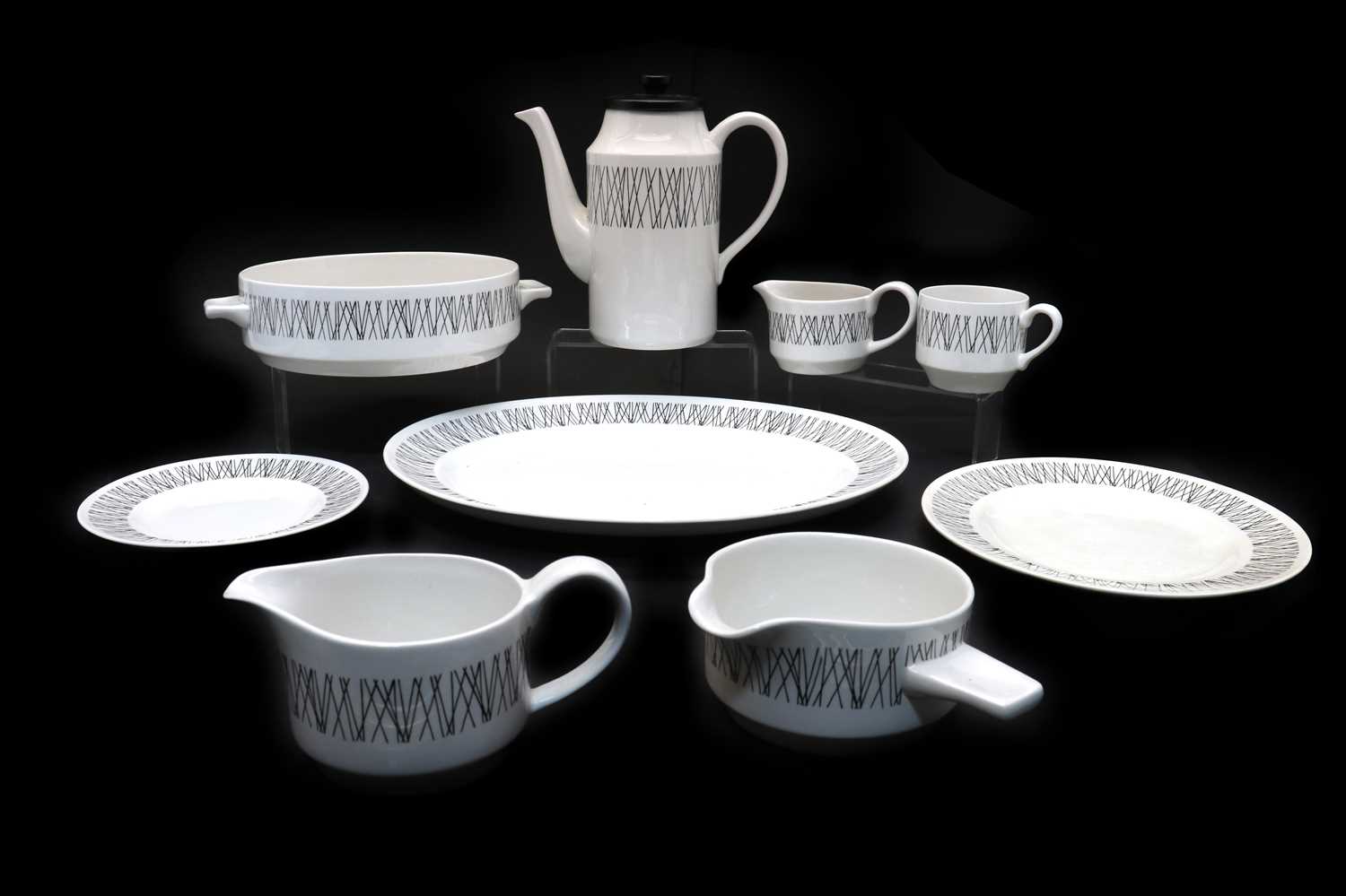 A Midwinter 'Graphic' tea, coffee and dinner service,