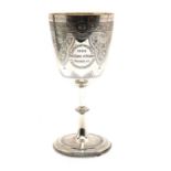 A Victorian silver hunting trophy cup