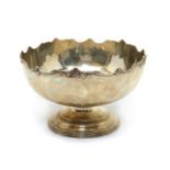 A silver footed bowl