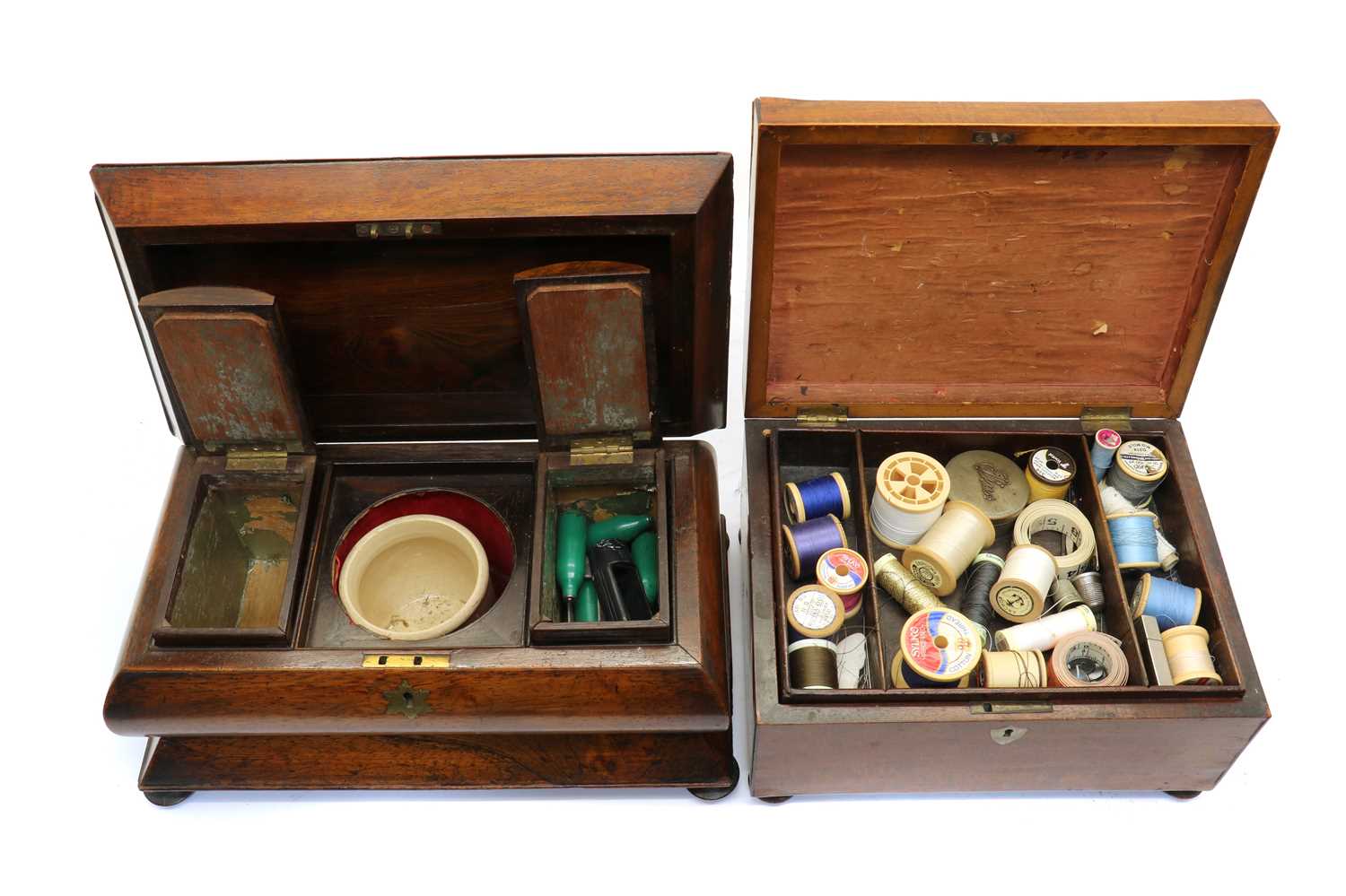 A 19th century rosewood tea caddy - Bild 3 aus 4