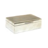 A silver mounted cigarette box