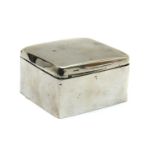 A silver mounted cigarette box