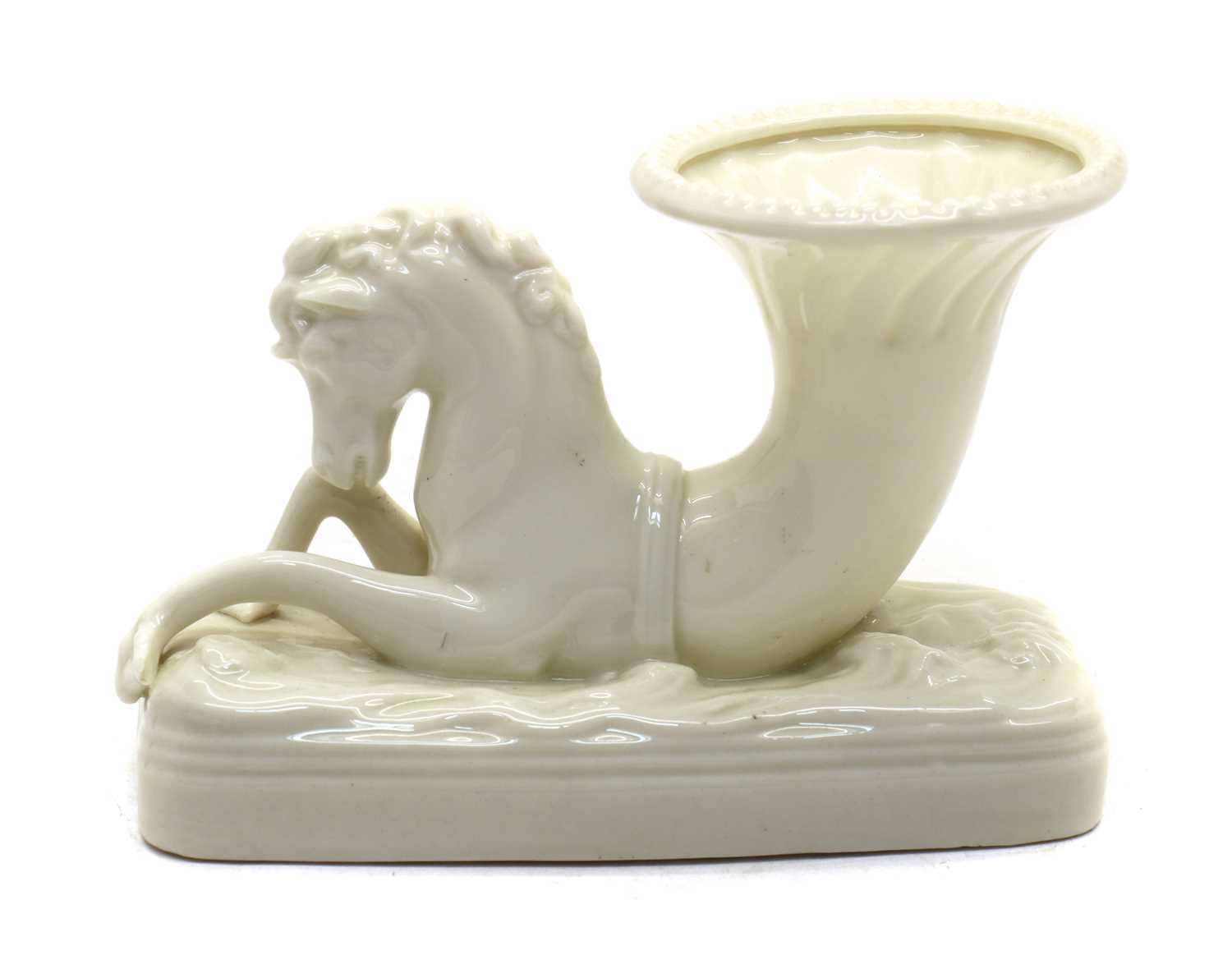 A Belleek pottery seahorse cornucopia - Image 2 of 3
