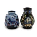 A Moorcroft pottery 'Tribute to William Morris' pattern miniature vase,