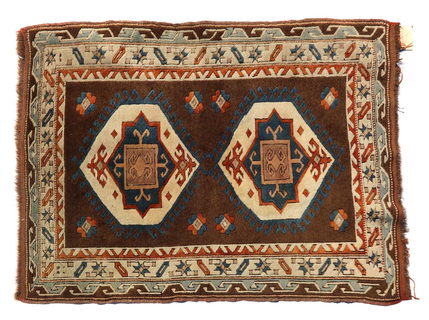 At tribal wool rug