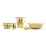 A Myott and Son porcelain jug and basin set,