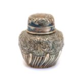 A Victorian silver tea canister