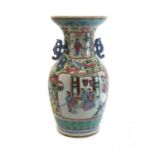A Chinese porcelain famille rose vase,