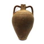 A Roman style pottery amphora vase,