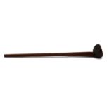 A Zulu iwisa or knobkerrie war club,