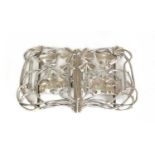 An Art Nouveau silver belt buckle,