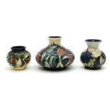 A Moorcroft pottery trial vase,