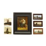 A Rozenburg den Haag painted tile picture,