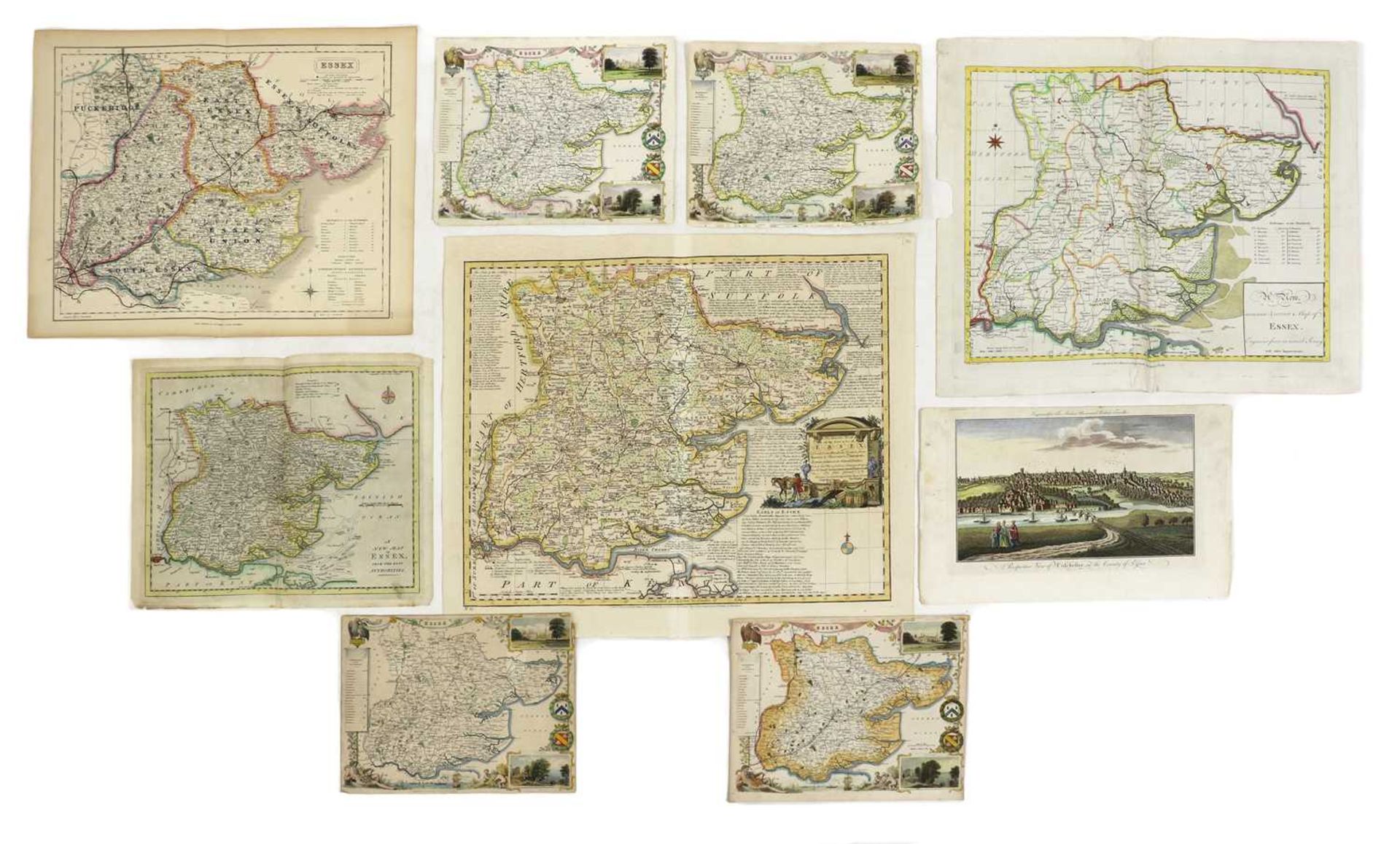 C35 loose MAPS OF ESSEX (18th. & 19th. Century)