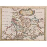 Collection of 12 Original hand-coloured & mounted MAPS