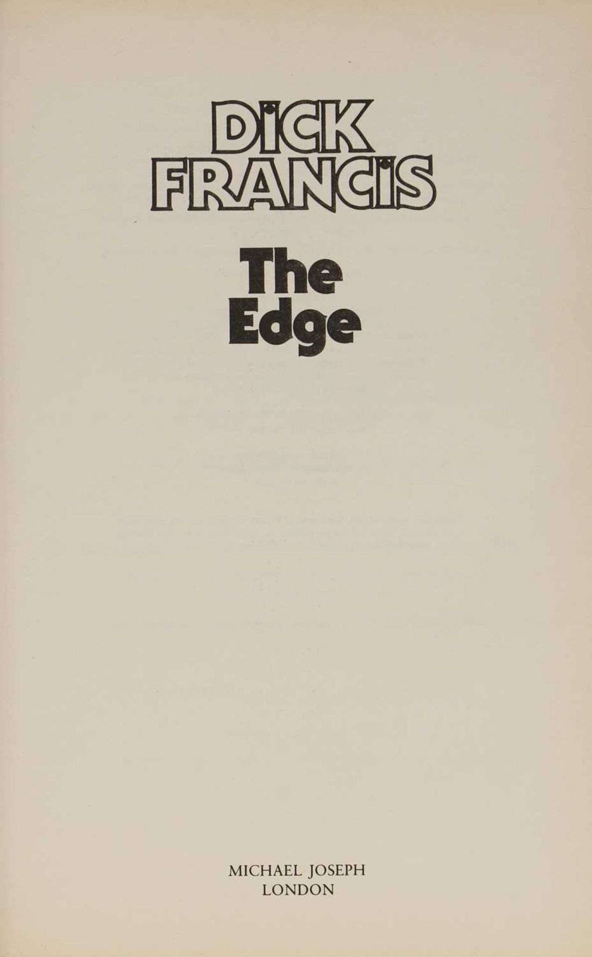 DICK FRANCIS - Image 2 of 4