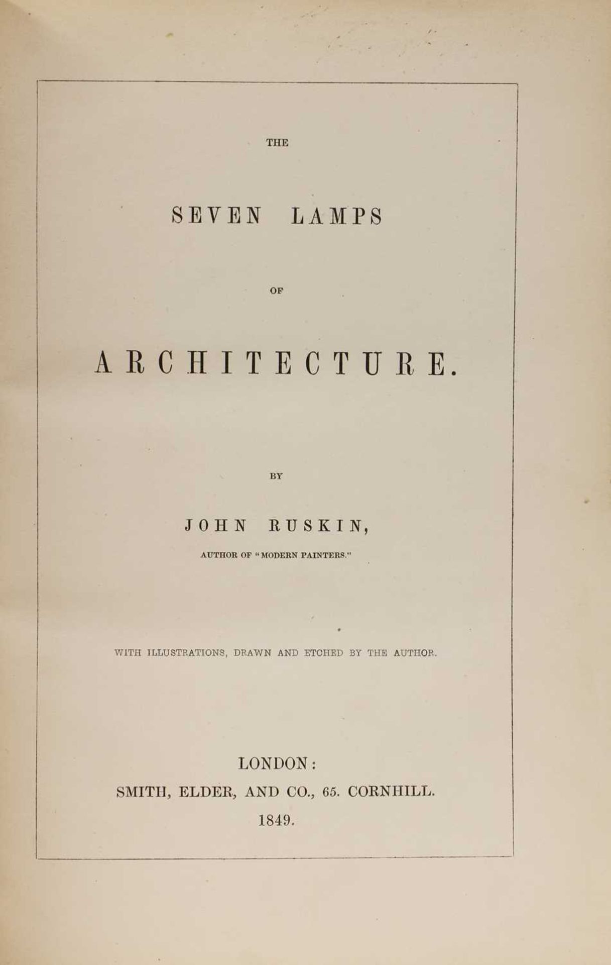 RUSKIN, John: THE STONES OF VENICE, in 3 vols. - Image 4 of 4