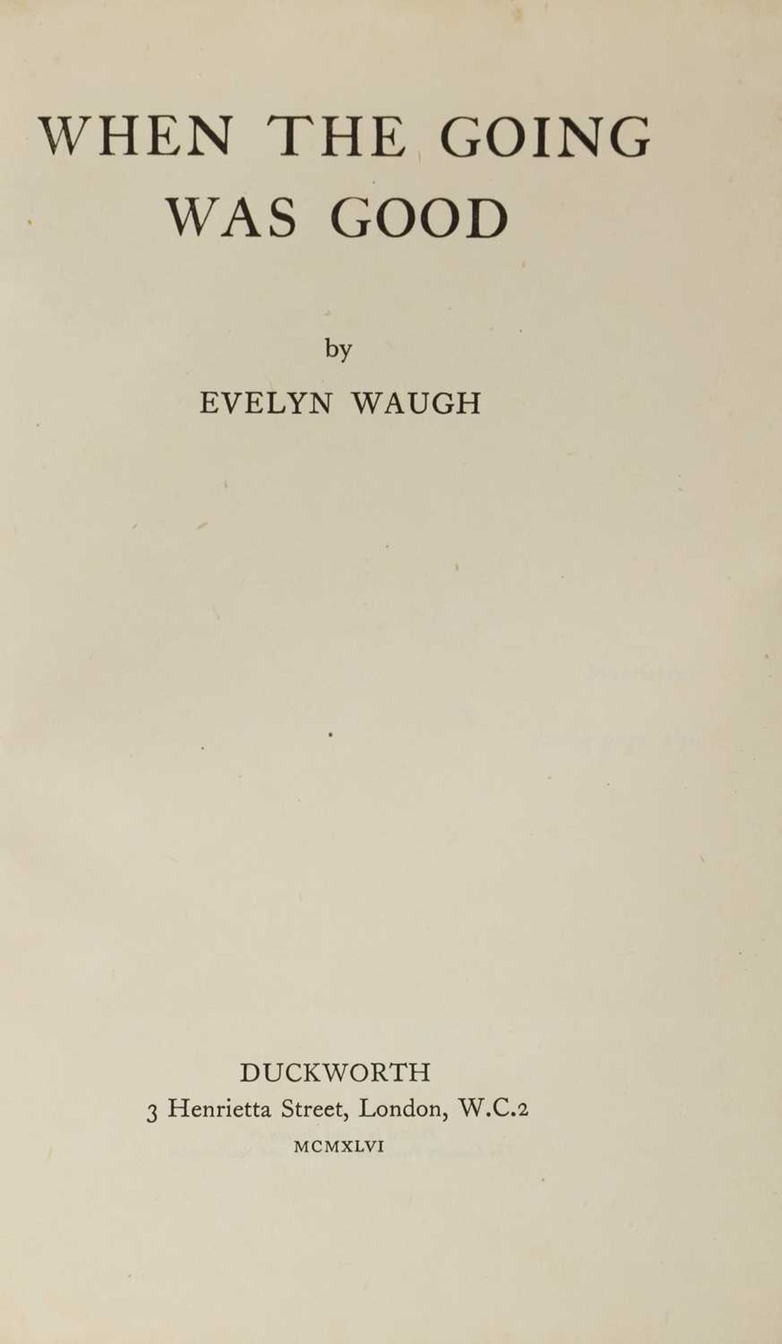 WAUGH, Evelyn: - Image 4 of 8