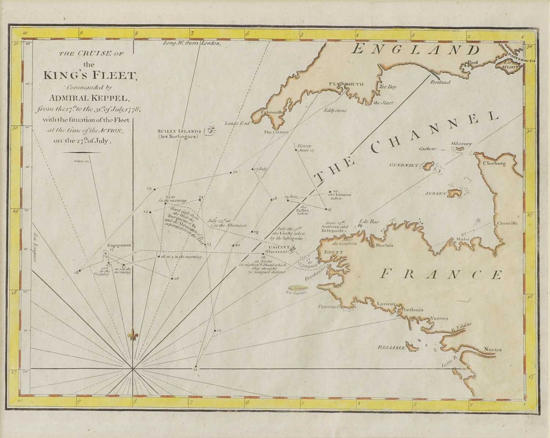 7 Original hand-coloured & mounted MAPS: - Bild 3 aus 7