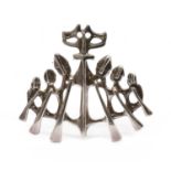 A Scandinavian silver brooch,