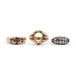 Three gold rings,