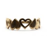 A 9ct gold dress ring,