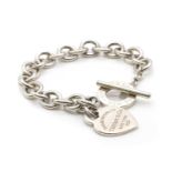 A silver bracelet, by Tiffany & Co.,