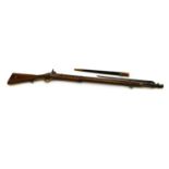 An Enfield two band percussion musket,