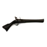 A flintlock pistol