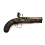 An 18 bore flintlock travelling pistol by Balk, Doncaster
