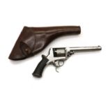 A 54-bore five-shot percussion Tranter Patent double-action revolver,